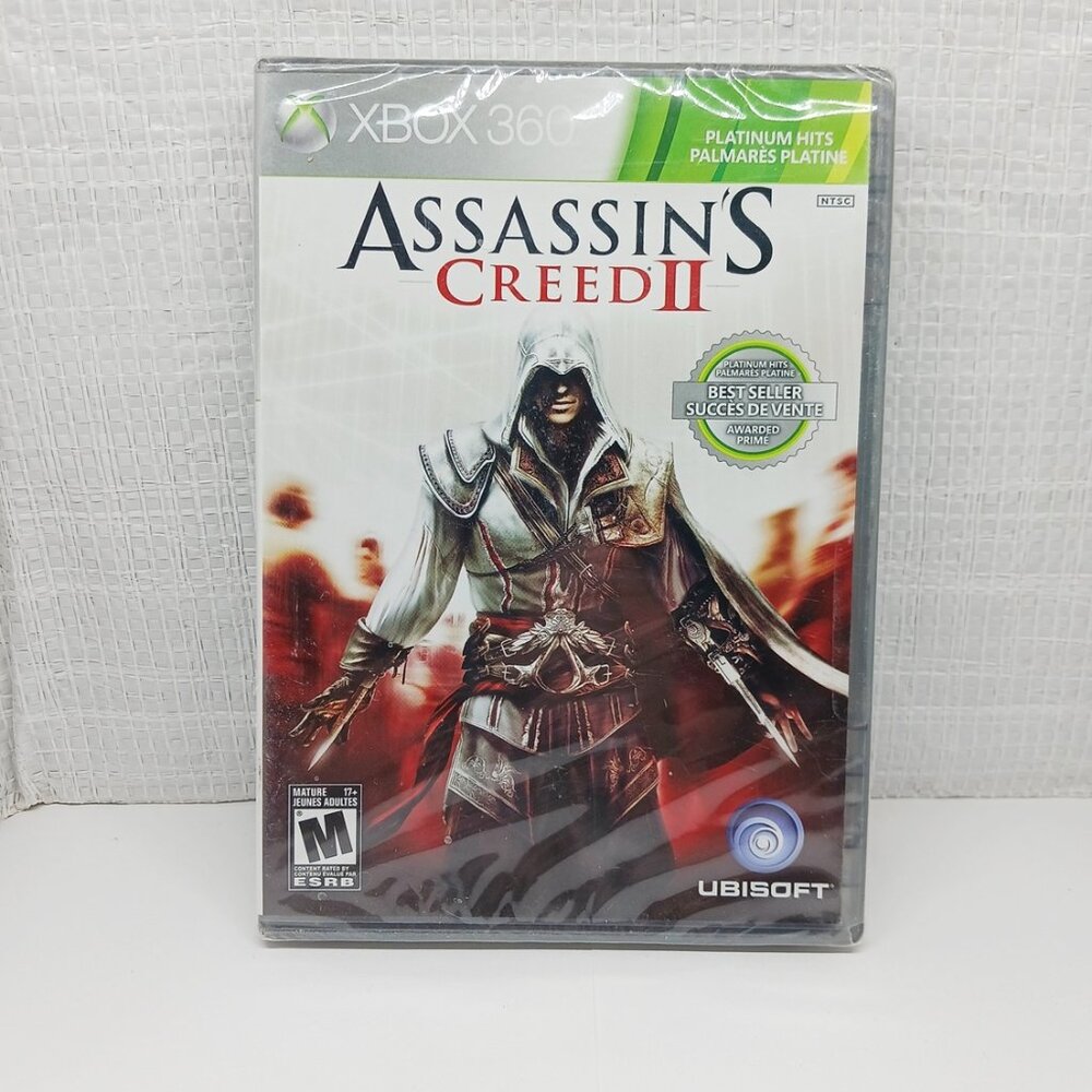 Assassin's Creed II, X-Box 360,  Platinum Hits Edition game,  SEALED, UNOPENED